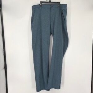 Under Armour Pants Mens 40x35 Blue Loose Fit Golf Performance Heathered Trousers